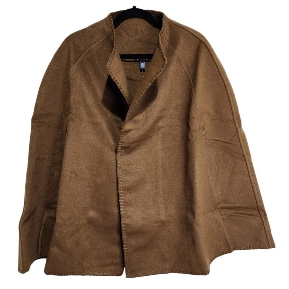 Aqua Faux Suede Cape